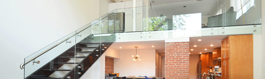 Contemporary Glass Rail that Wows (and keeps saftey in mind)