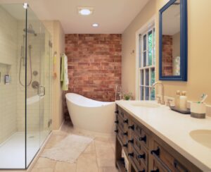 Merrick Design Build bathroom remodel in Rockville
